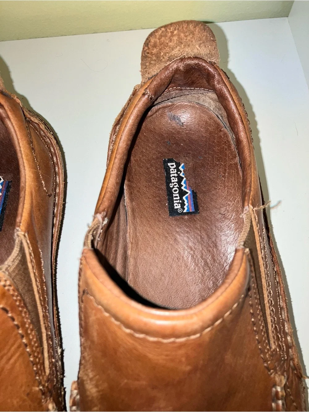 Patagonia Mens Carrdon leather loafer moccasin shoes size 8